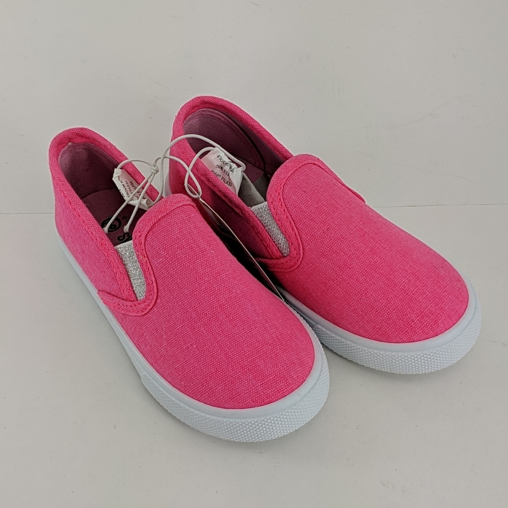 Swiggles Pink Slip on Canvas Shoes Sz 9 NWT